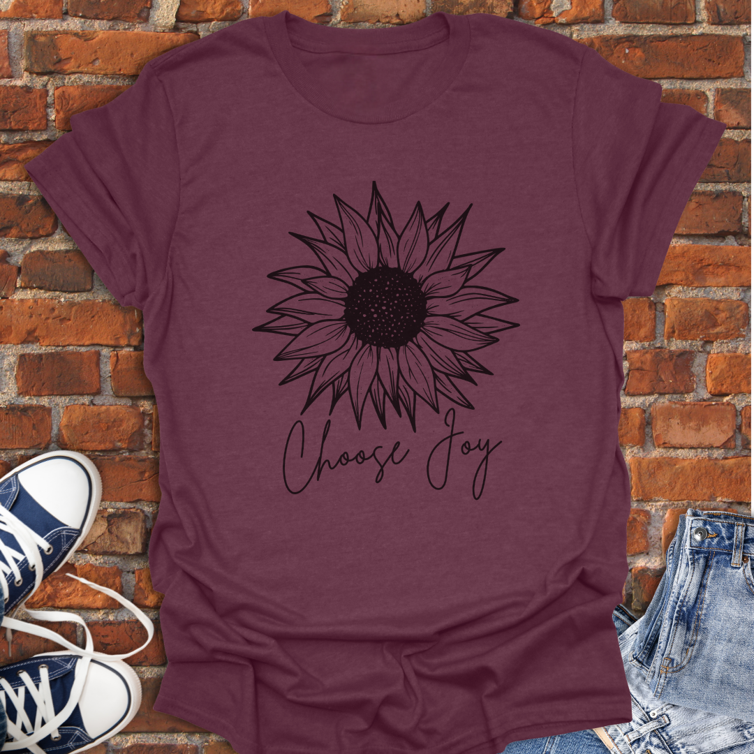 Choose Joy Sunflower Softstyle T-Shirt size XS to 5XL