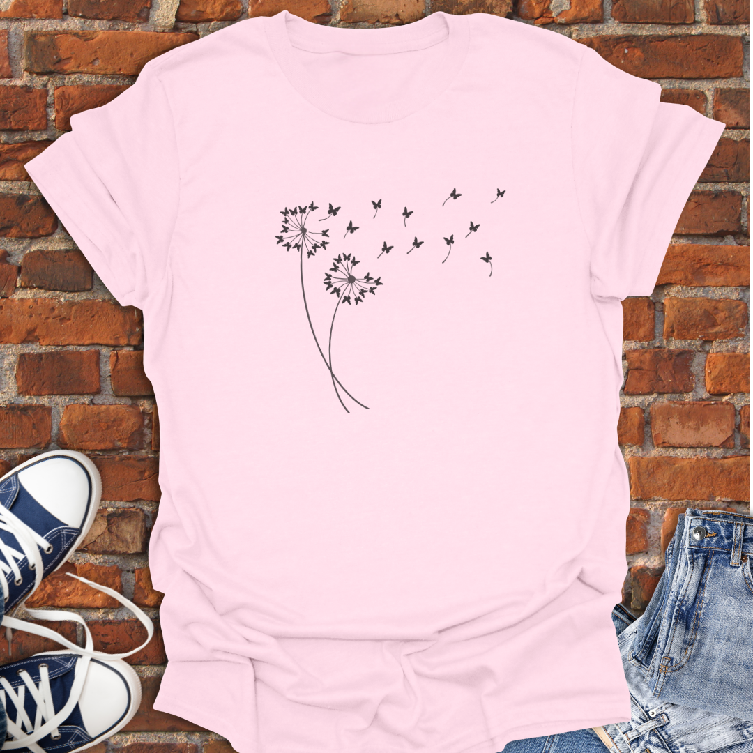 Dandelion Butterflies Softstyle T-Shirt size XS to 5XL