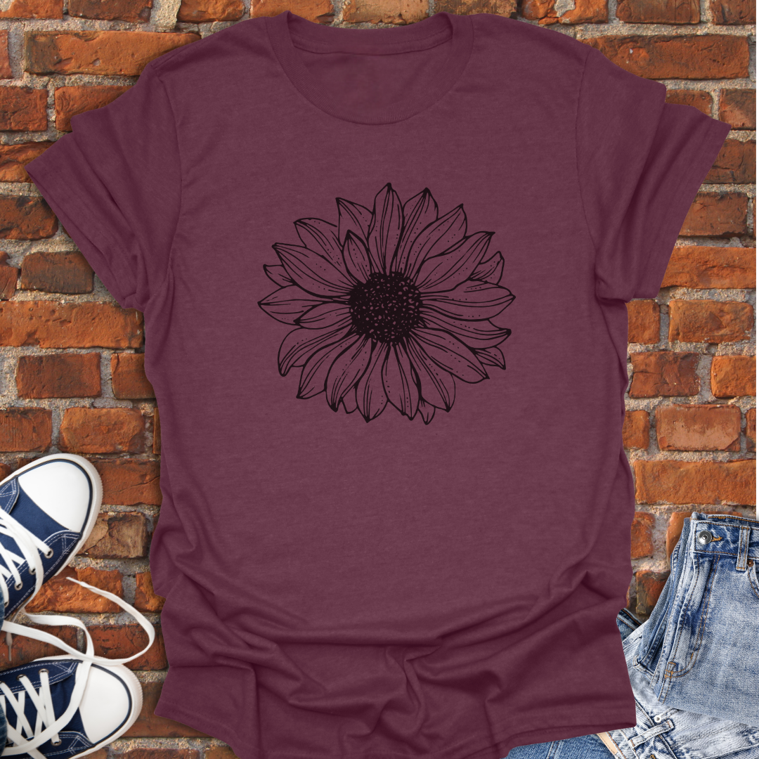 Sunflower drawing Softstyle T-Shirt size XS to 5XL