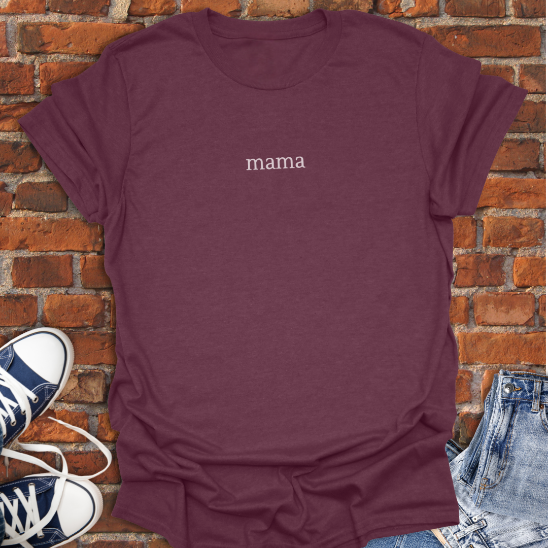 Mama -typewriter font Softstyle T-Shirt size XS to 5XL