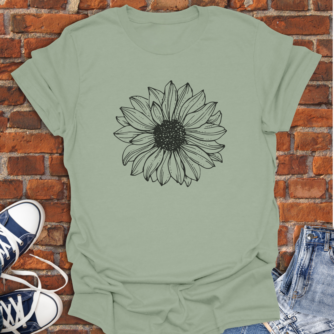 Sunflower drawing Softstyle T-Shirt size XS to 5XL