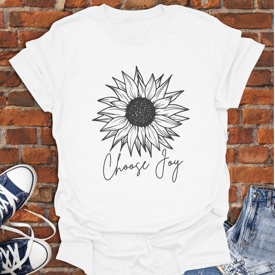 Choose Joy Sunflower Softstyle T-Shirt size XS to 5XL