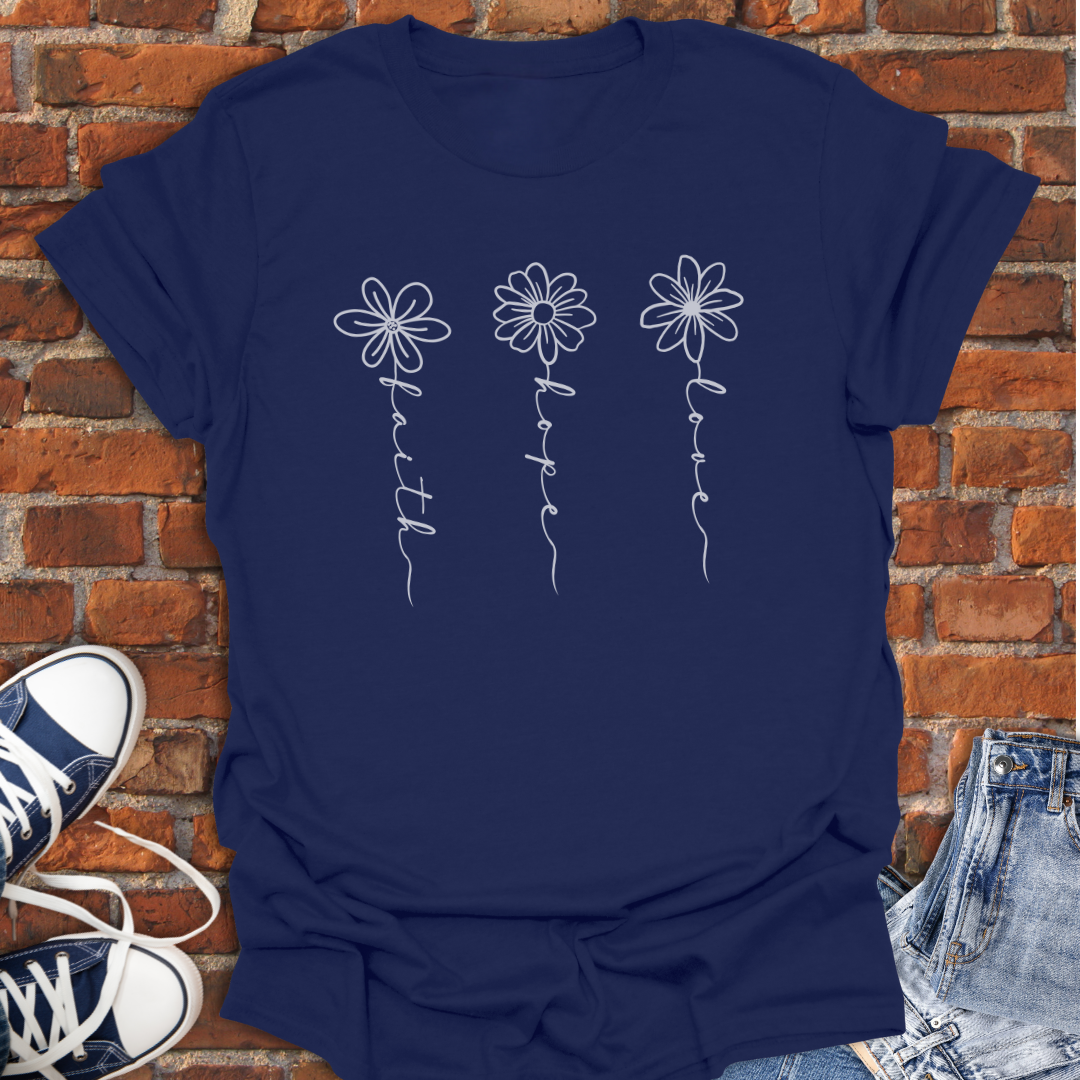 Faith Hope Love Faith T-Shirt size XS to 5XL