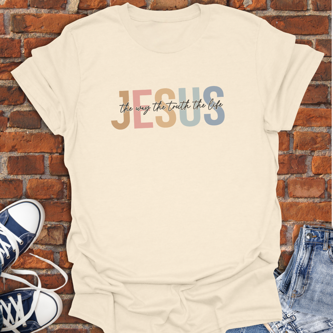 Jesus The Way -retro Faith T-Shirt size XS to 5XL