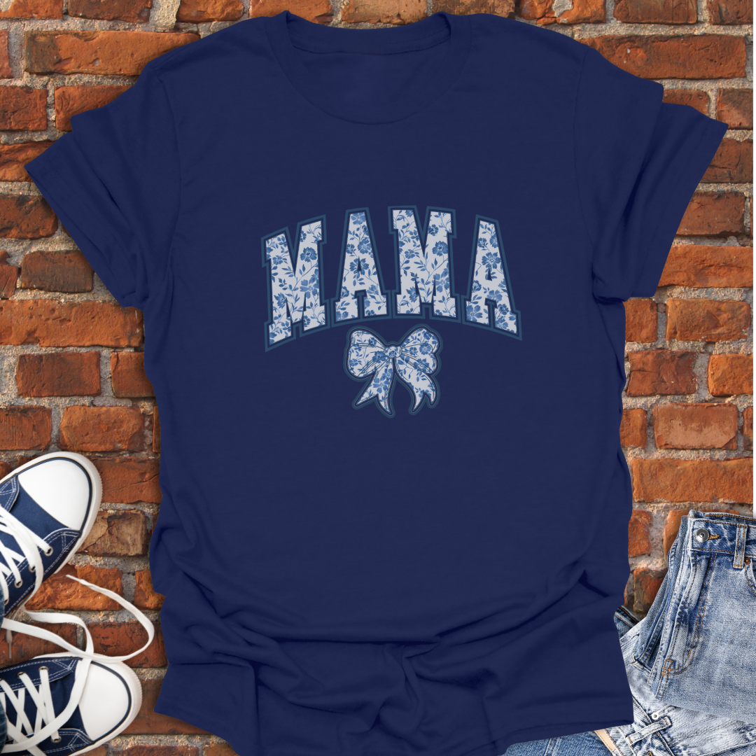 MAMA bow chinoiserie Softstyle T-Shirt size XS to 5XL