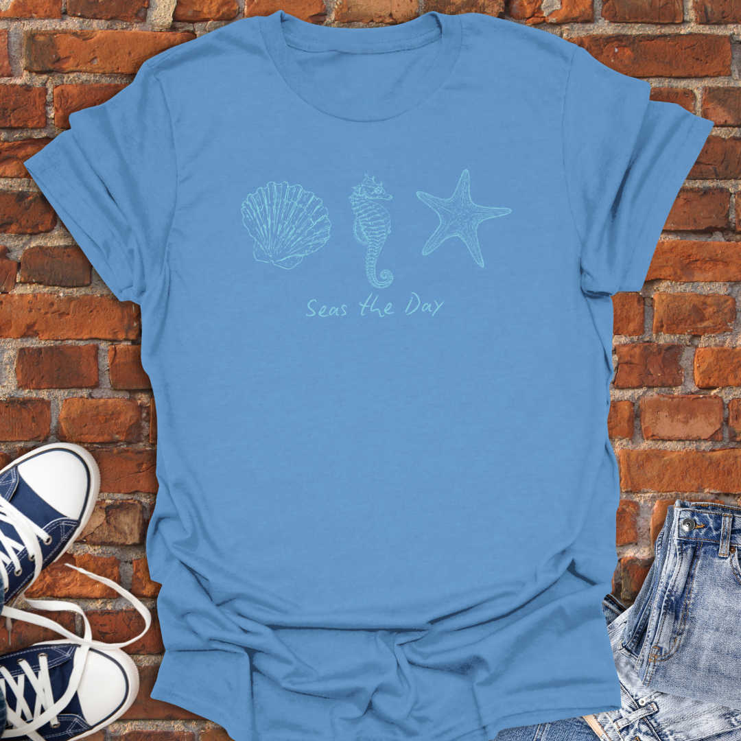 Seahorse -Seas the Day Softstyle T-Shirt size XS to 5XL