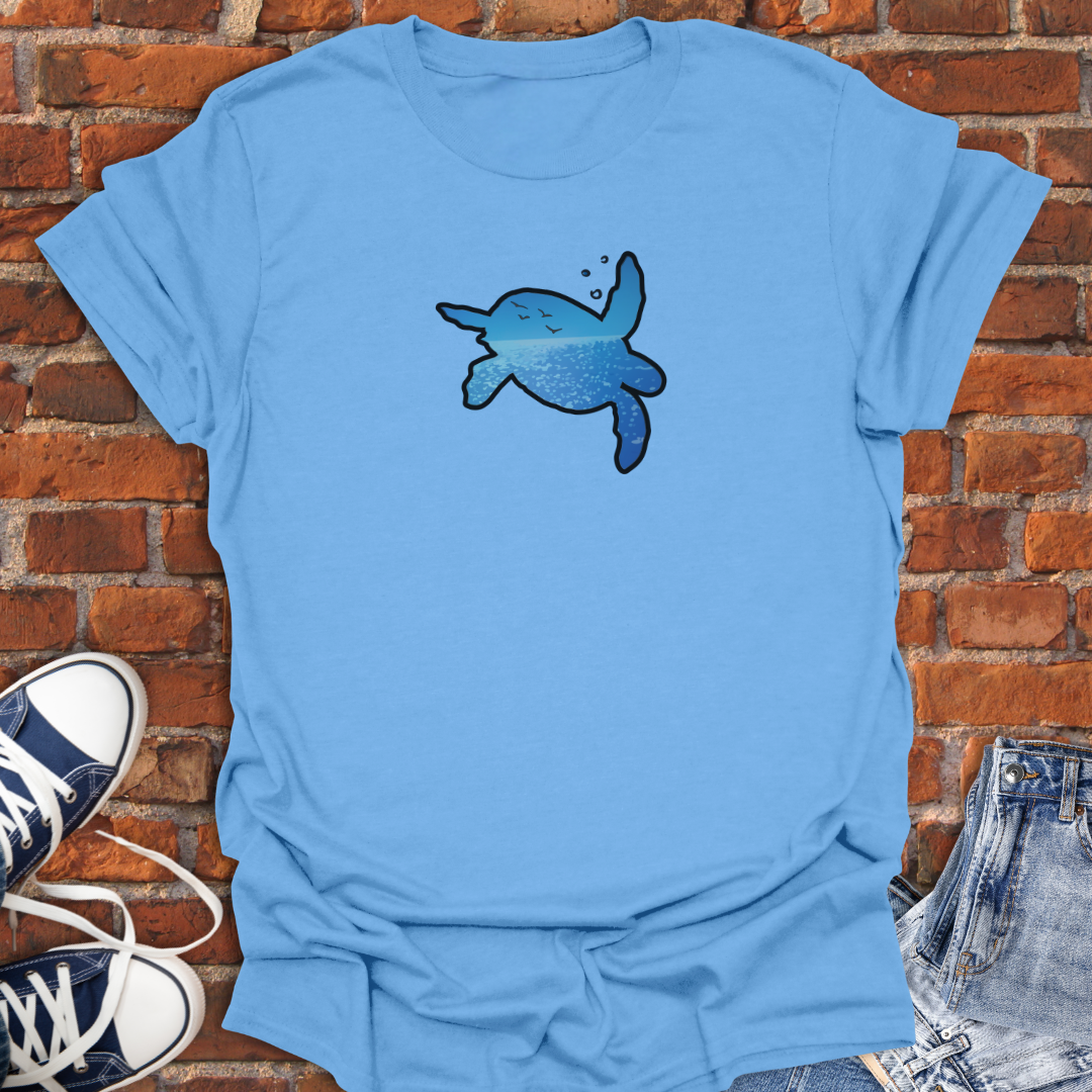Swimming Sea Turtle Softstyle T-Shirt size XS to 5XL