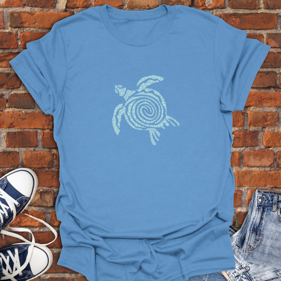 Turtle Vibes -swirl mint Softstyle T-Shirt size XS to 5XL