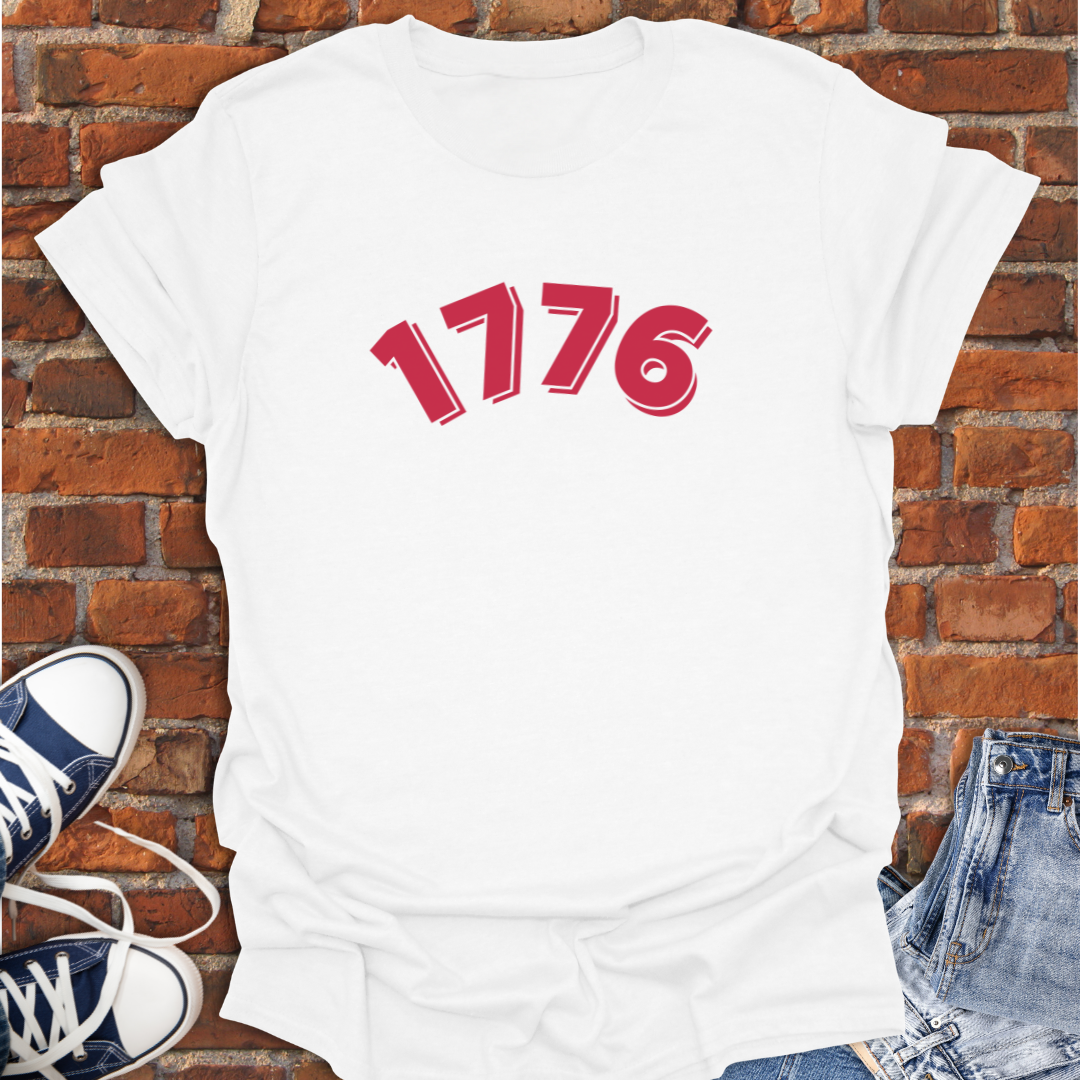 1776 Independence Day Celebration -bold font Softstyle T-Shirt size XS to 5XL