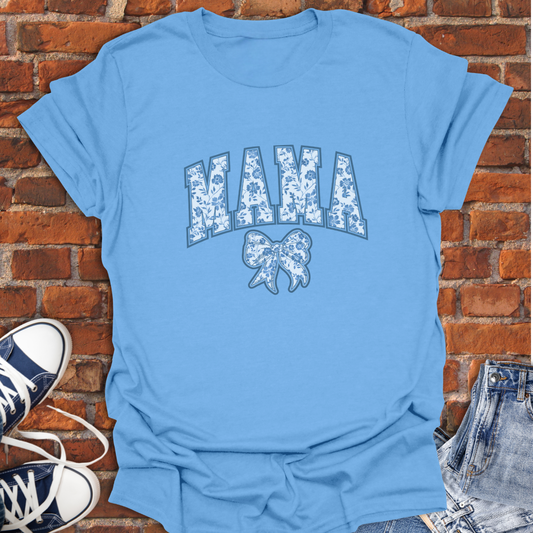 MAMA bow chinoiserie Softstyle T-Shirt size XS to 5XL