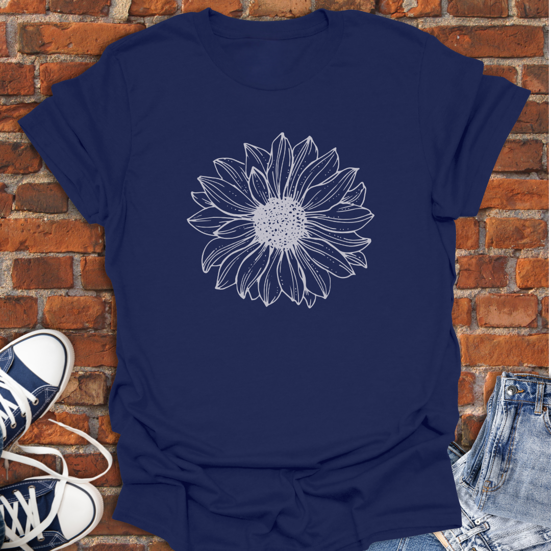 Sunflower drawing Softstyle T-Shirt size XS to 5XL
