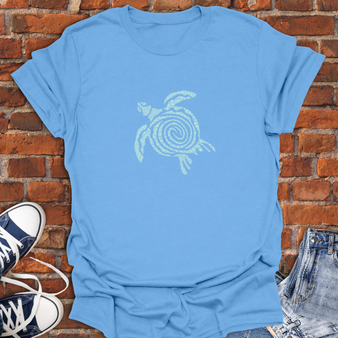 Turtle Vibes -swirl mint Softstyle T-Shirt size XS to 5XL