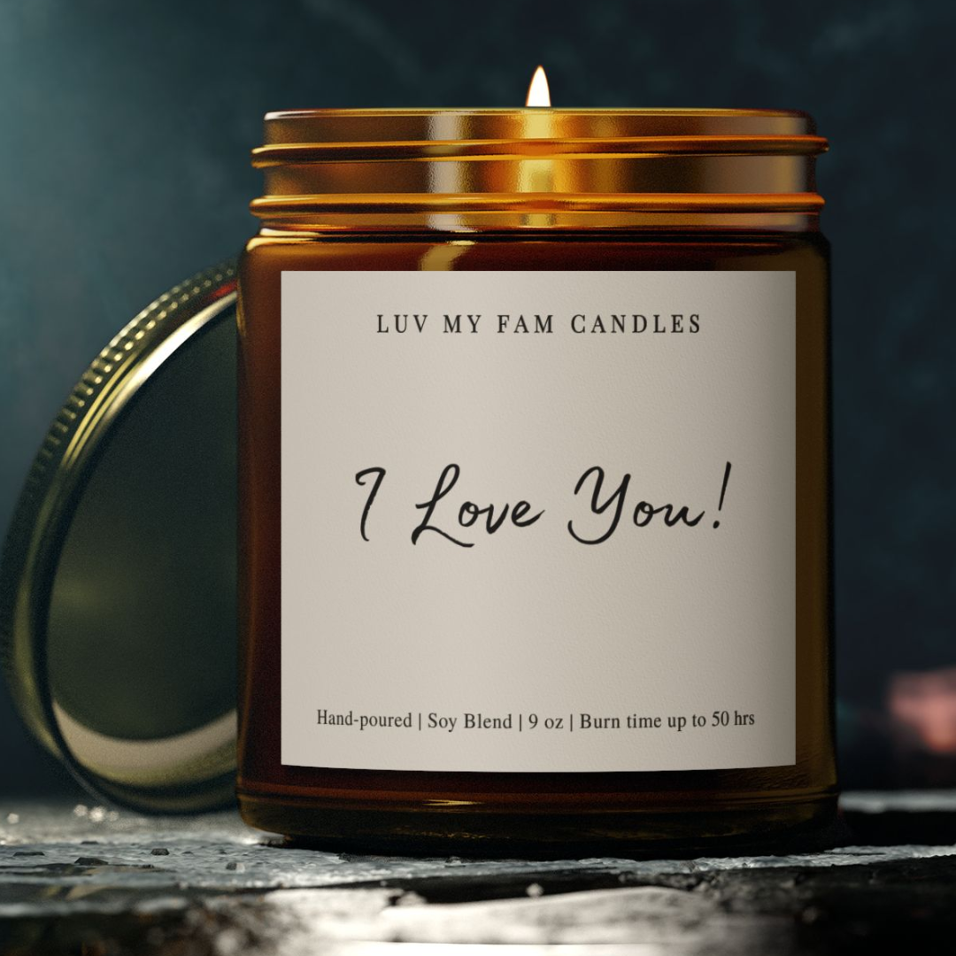 I Love You! – Romantic or Friendship Gift Candle | 9oz Coconut Apricot Wax