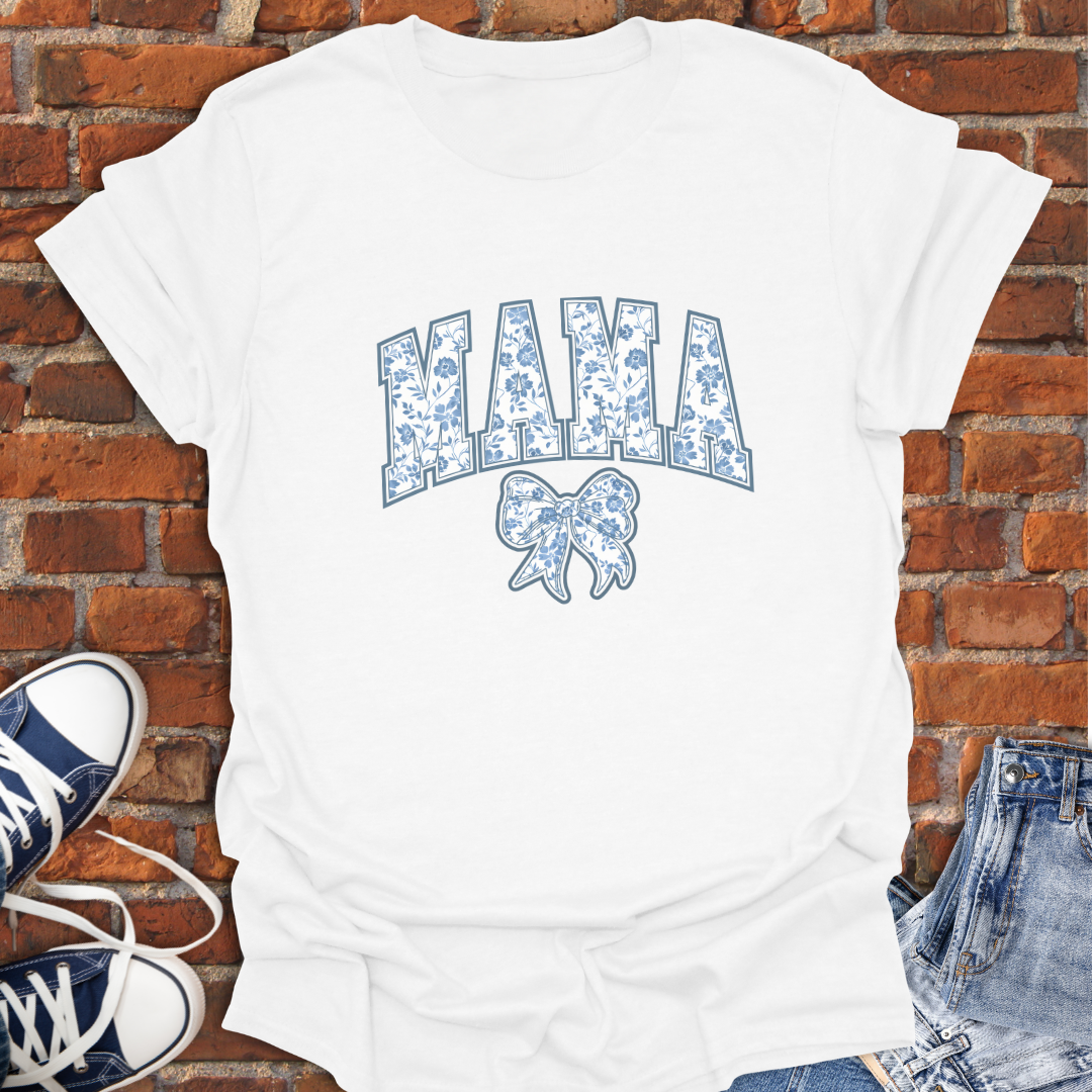 MAMA bow chinoiserie Softstyle T-Shirt size XS to 5XL