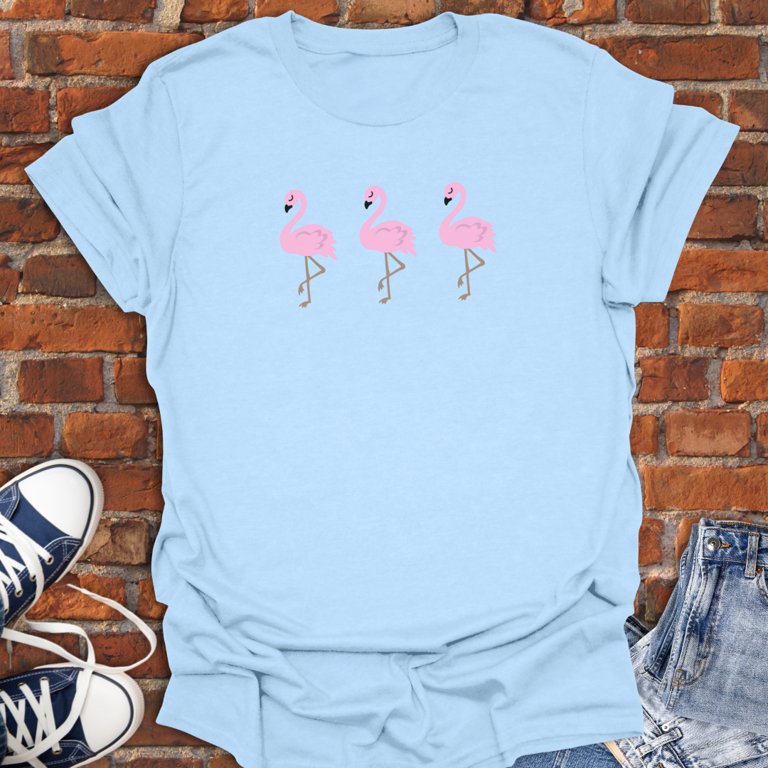 Posing Flamingos Softstyle T-Shirt size XS to 5XL