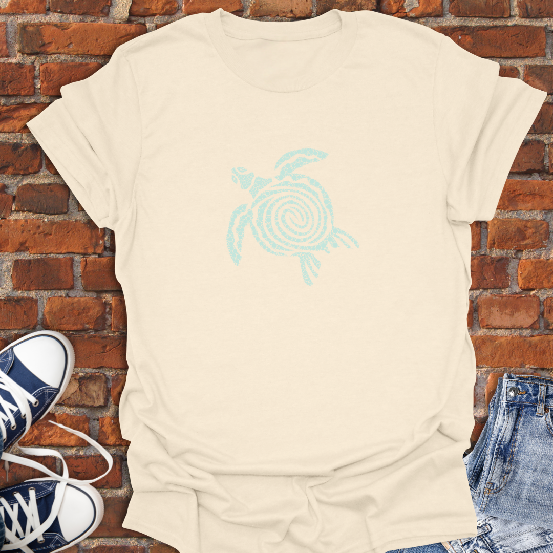 Turtle Vibes -swirl mint Softstyle T-Shirt size XS to 5XL