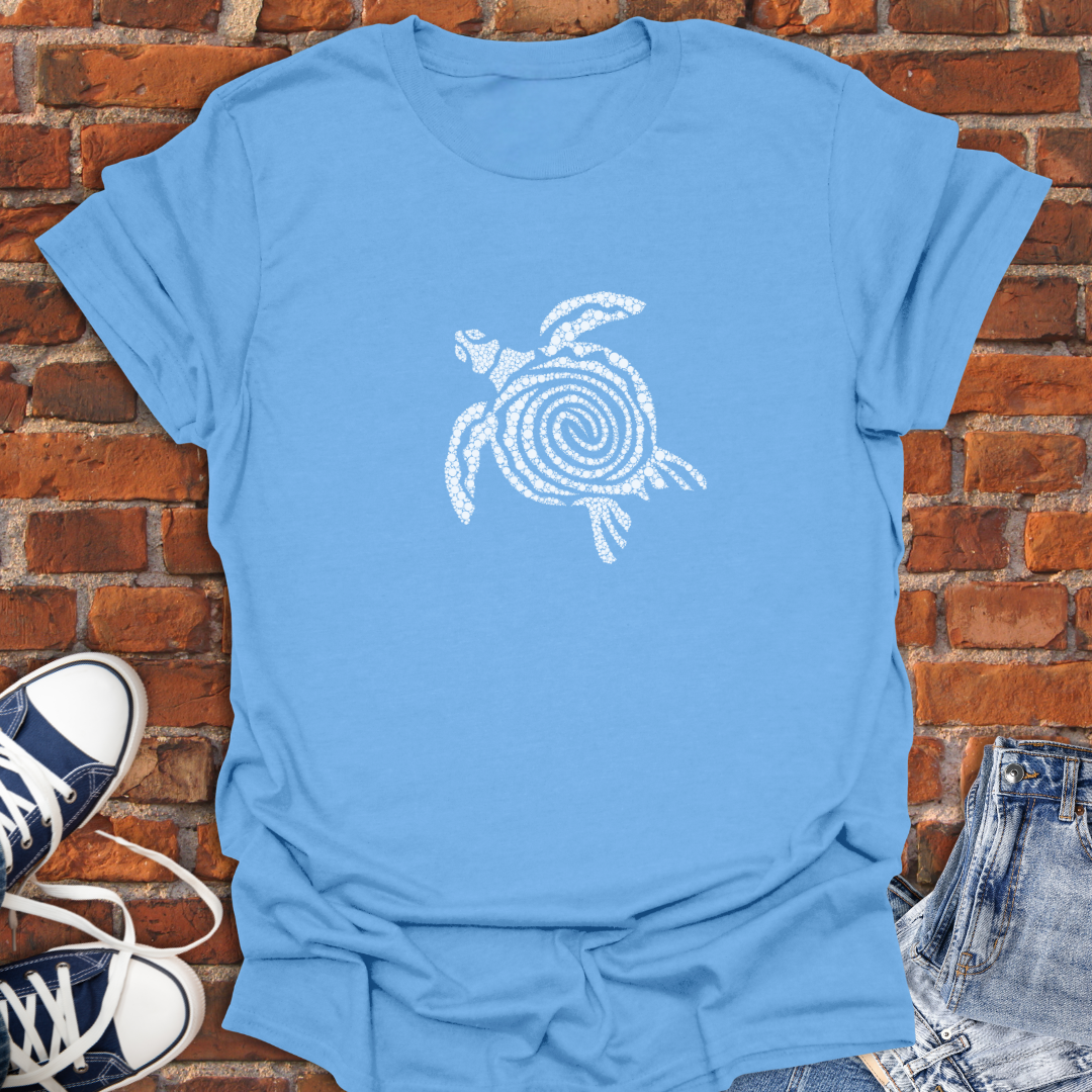 Turtle Vibes -swirl white Softstyle T-Shirt size XS to 5XL