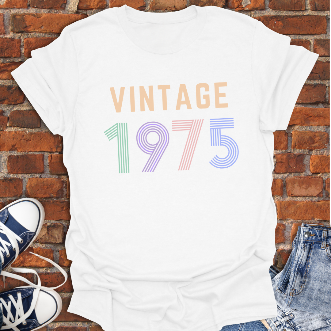 Vintage 1975 retro Softstyle T-Shirt size XS to 5XL