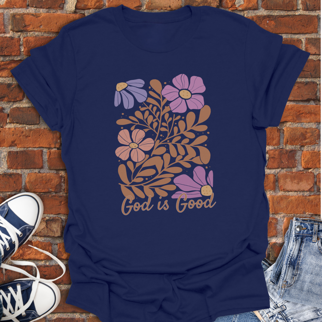 God is Good -boho Faith T-Shirt size XS to 5XL