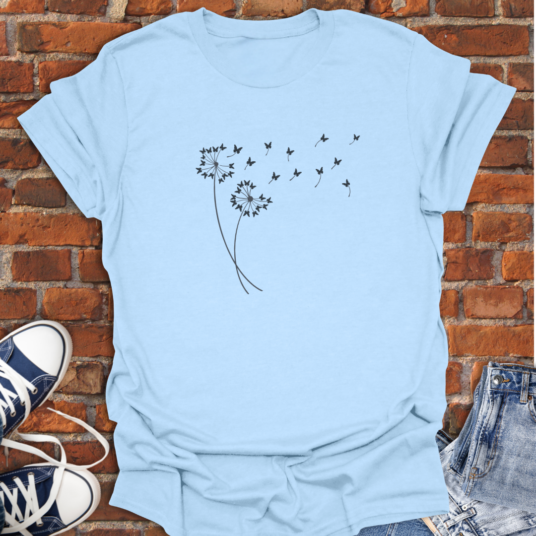 Dandelion Butterflies Softstyle T-Shirt size XS to 5XL