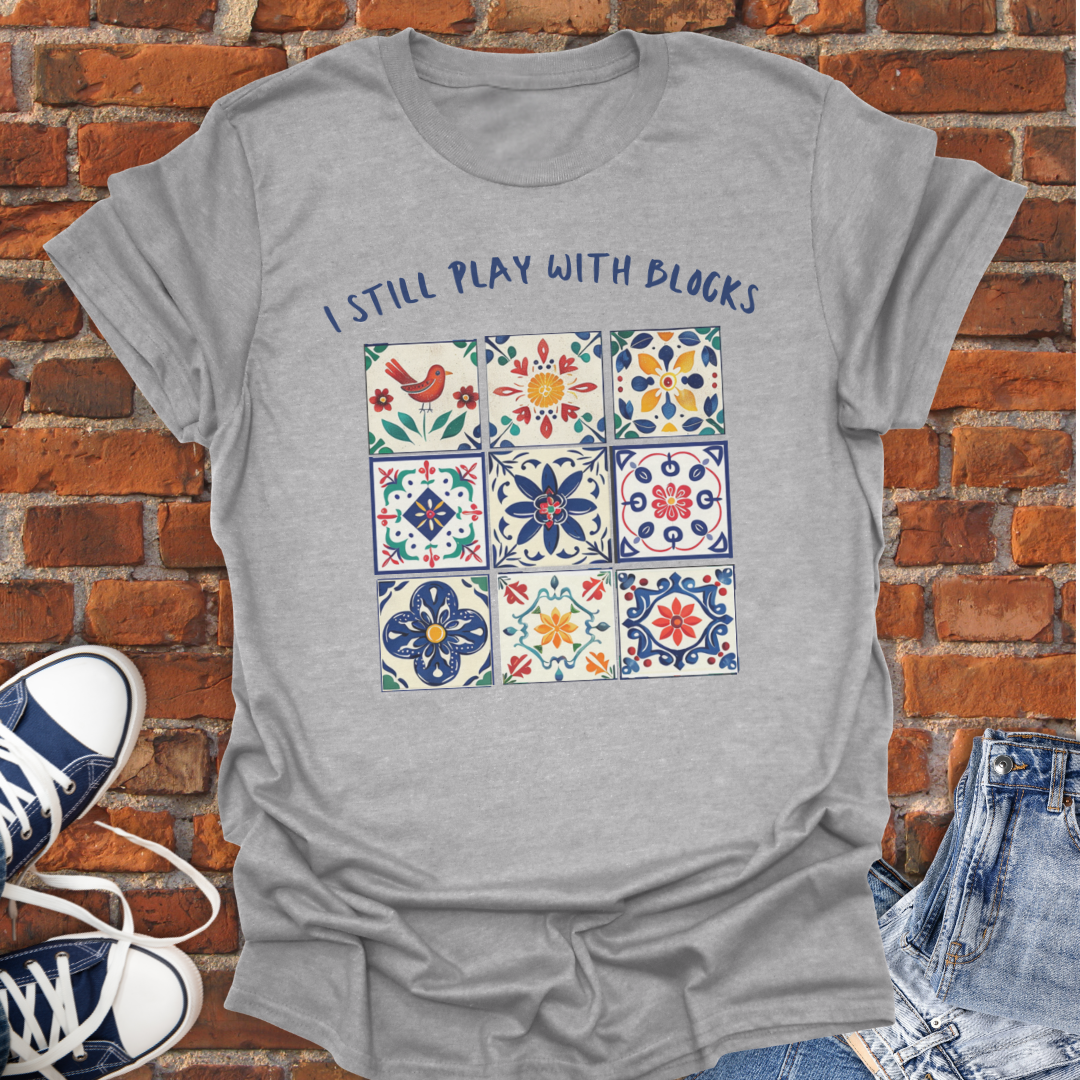 I Still Play with Blocks Softstyle T-Shirt size XS to 5XL