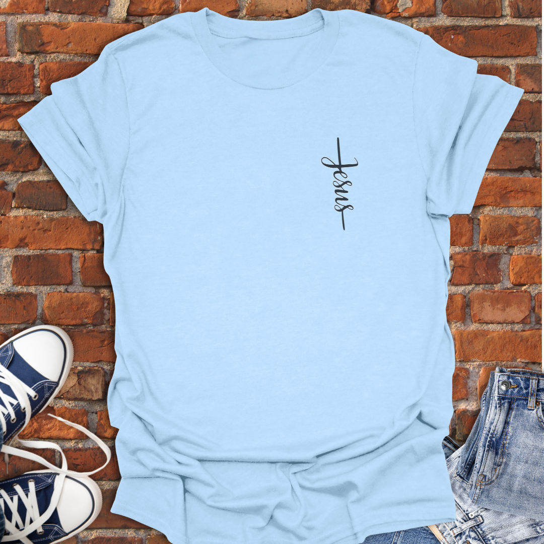Jesus Cross -pocket size Faith T-Shirt size XS to 5XL