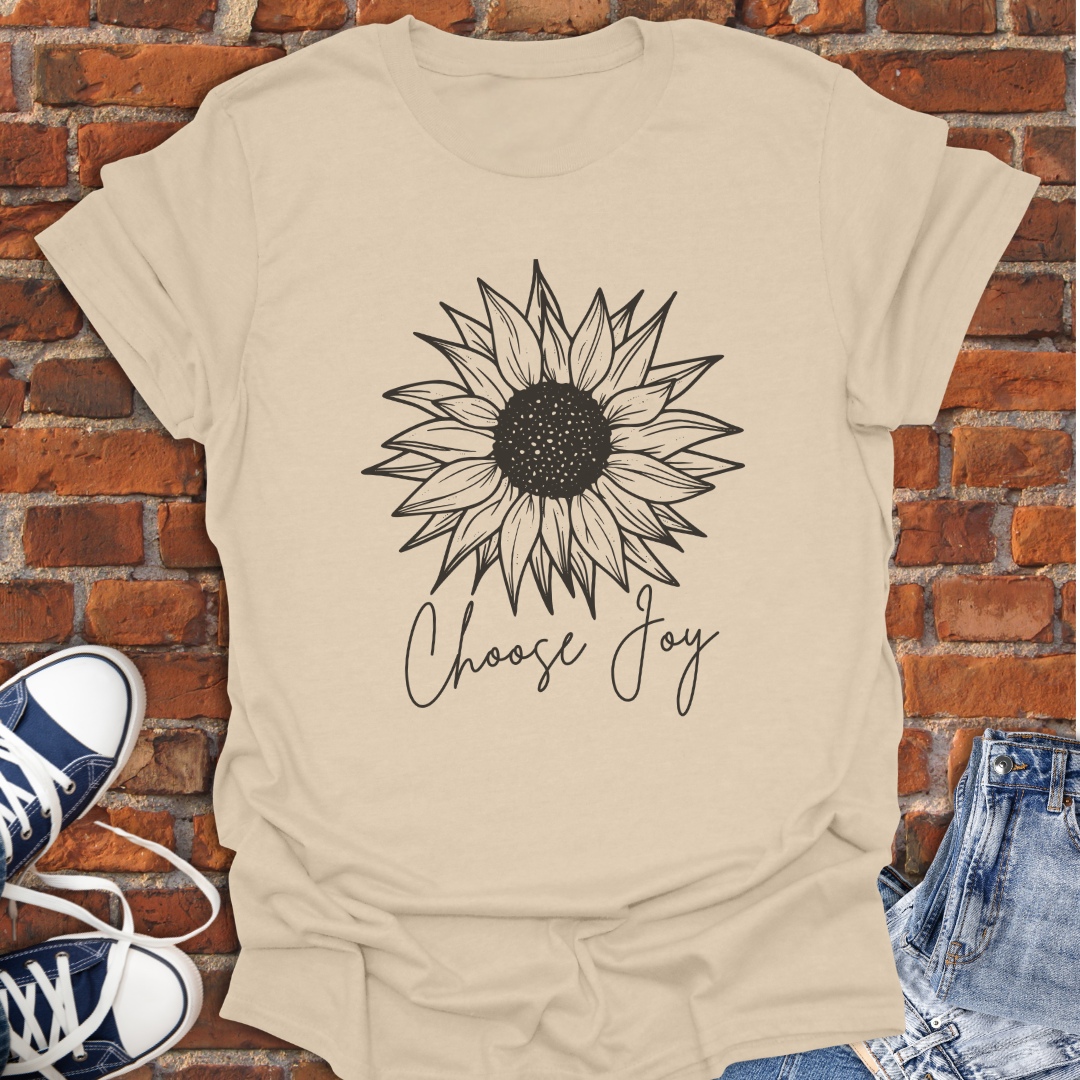 Choose Joy Sunflower Softstyle T-Shirt size XS to 5XL