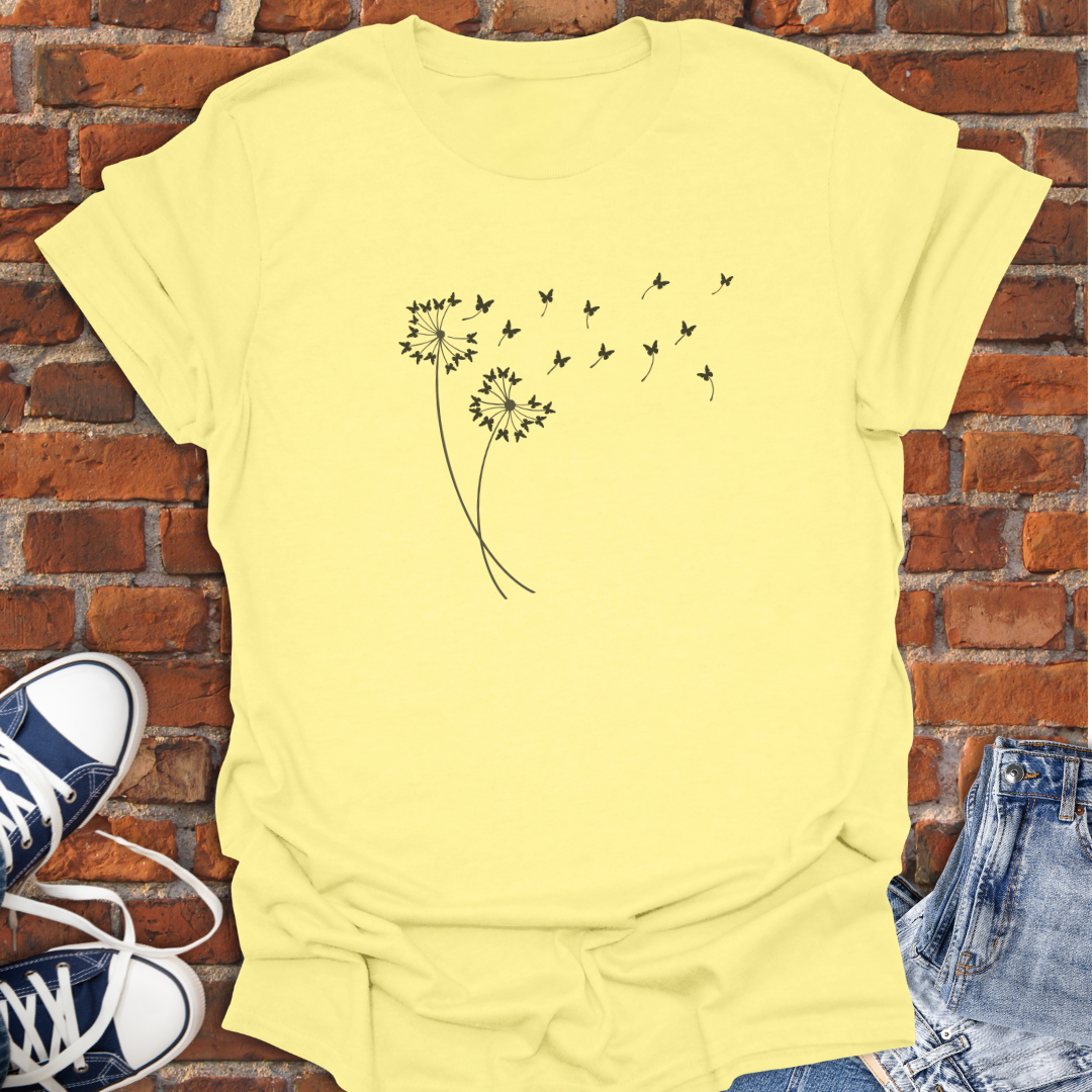 Dandelion Butterflies Softstyle T-Shirt size XS to 5XL