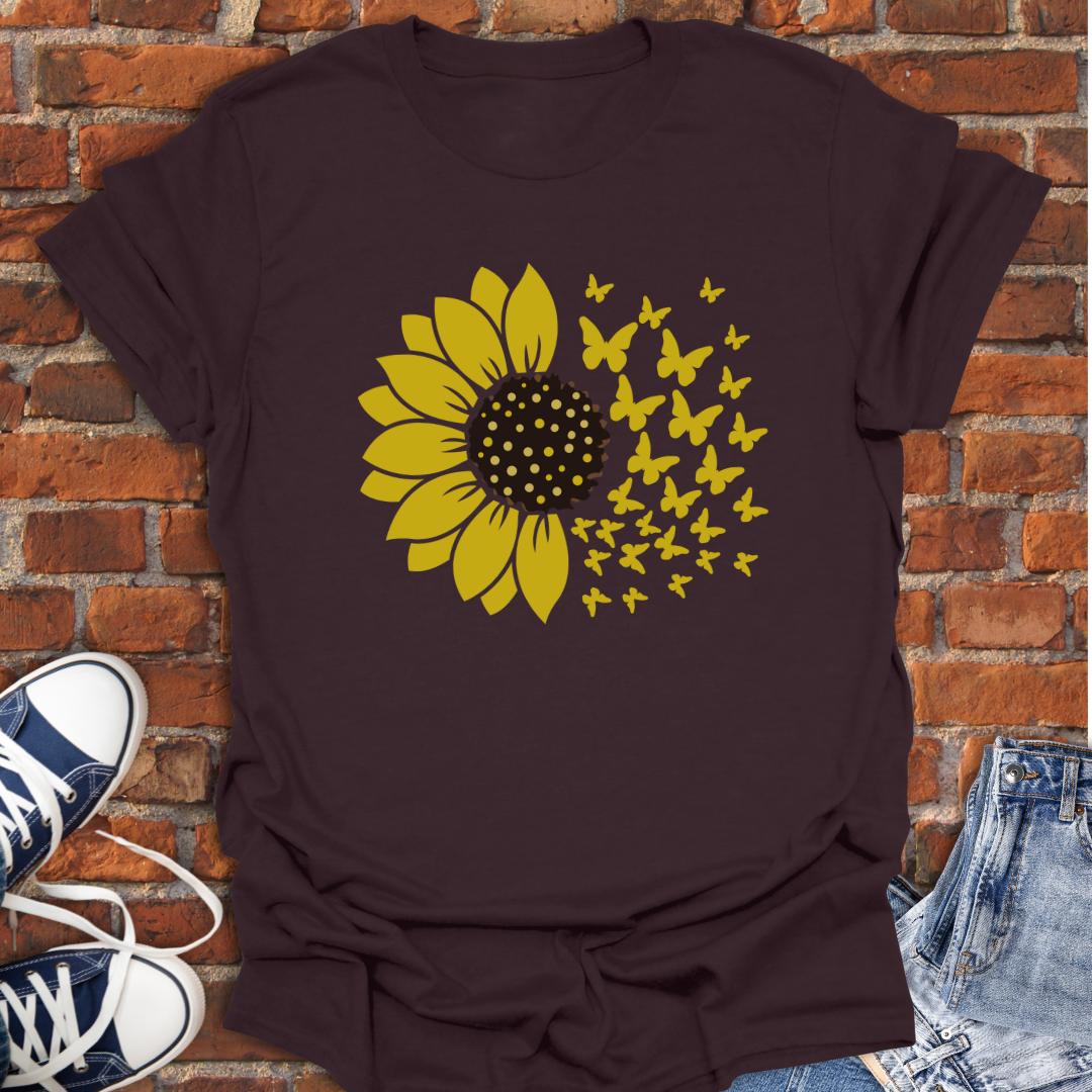 Sunflower Butterflies Softstyle T-Shirt size XS to 5XL