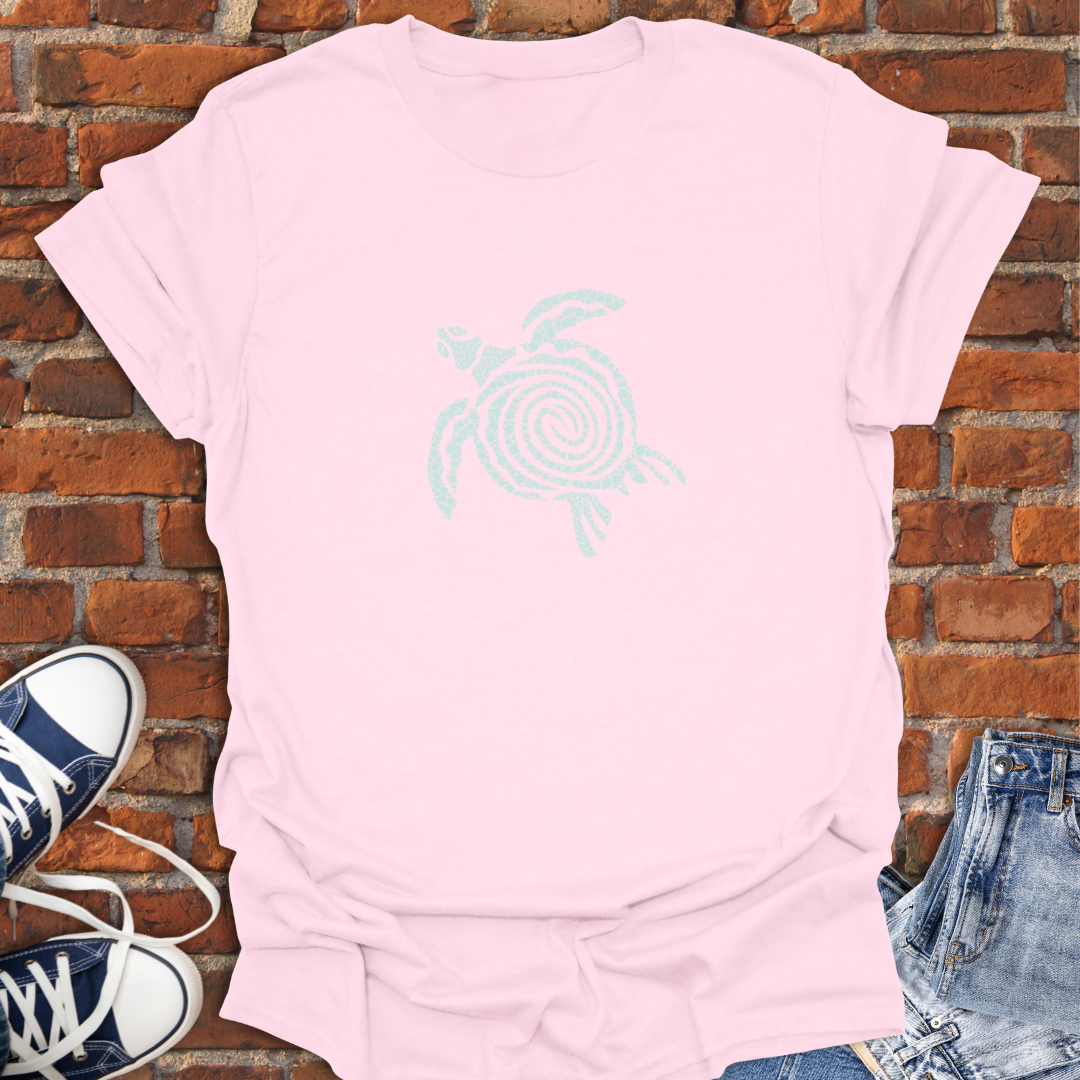 Turtle Vibes -swirl mint Softstyle T-Shirt size XS to 5XL