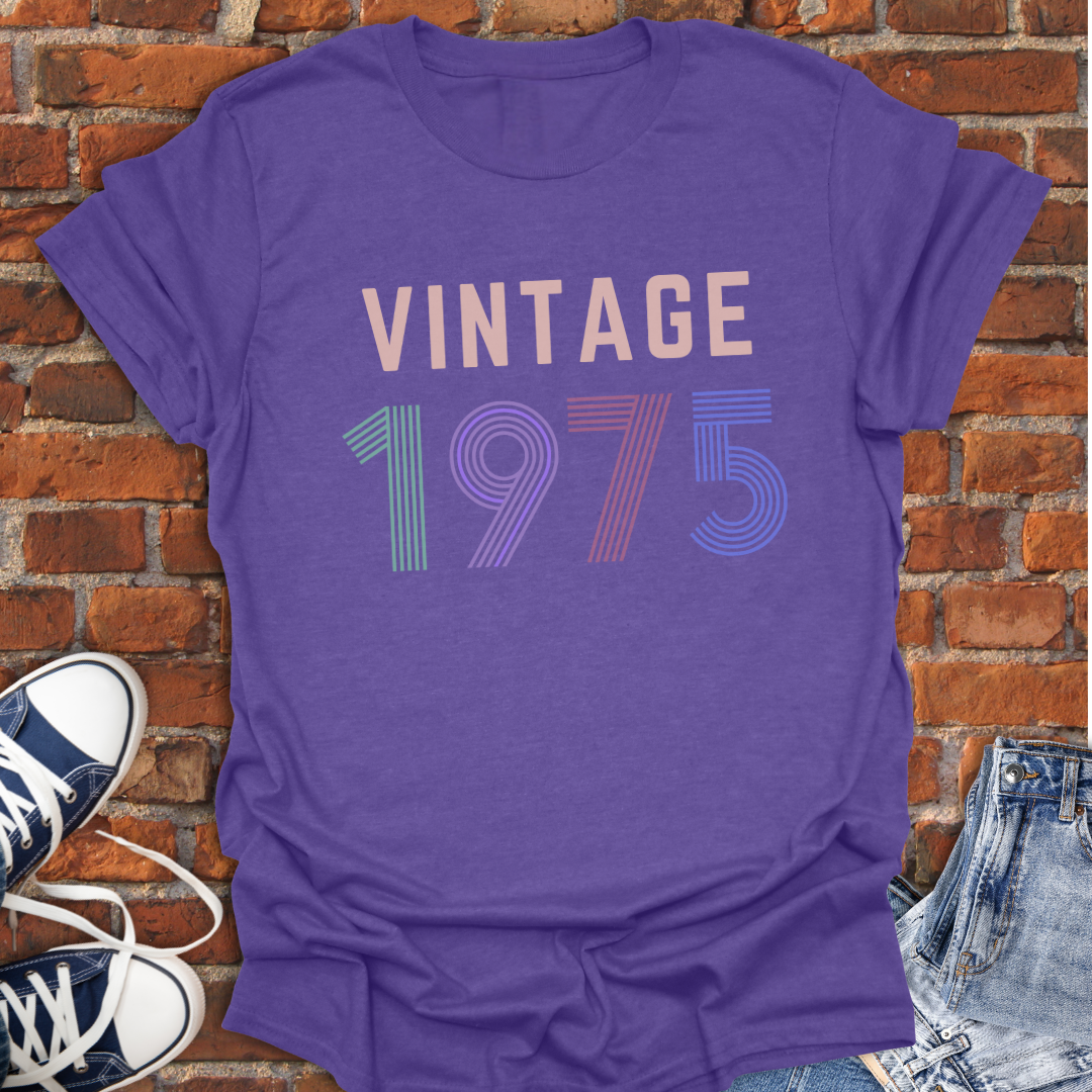 Vintage 1975 retro Softstyle T-Shirt size XS to 5XL