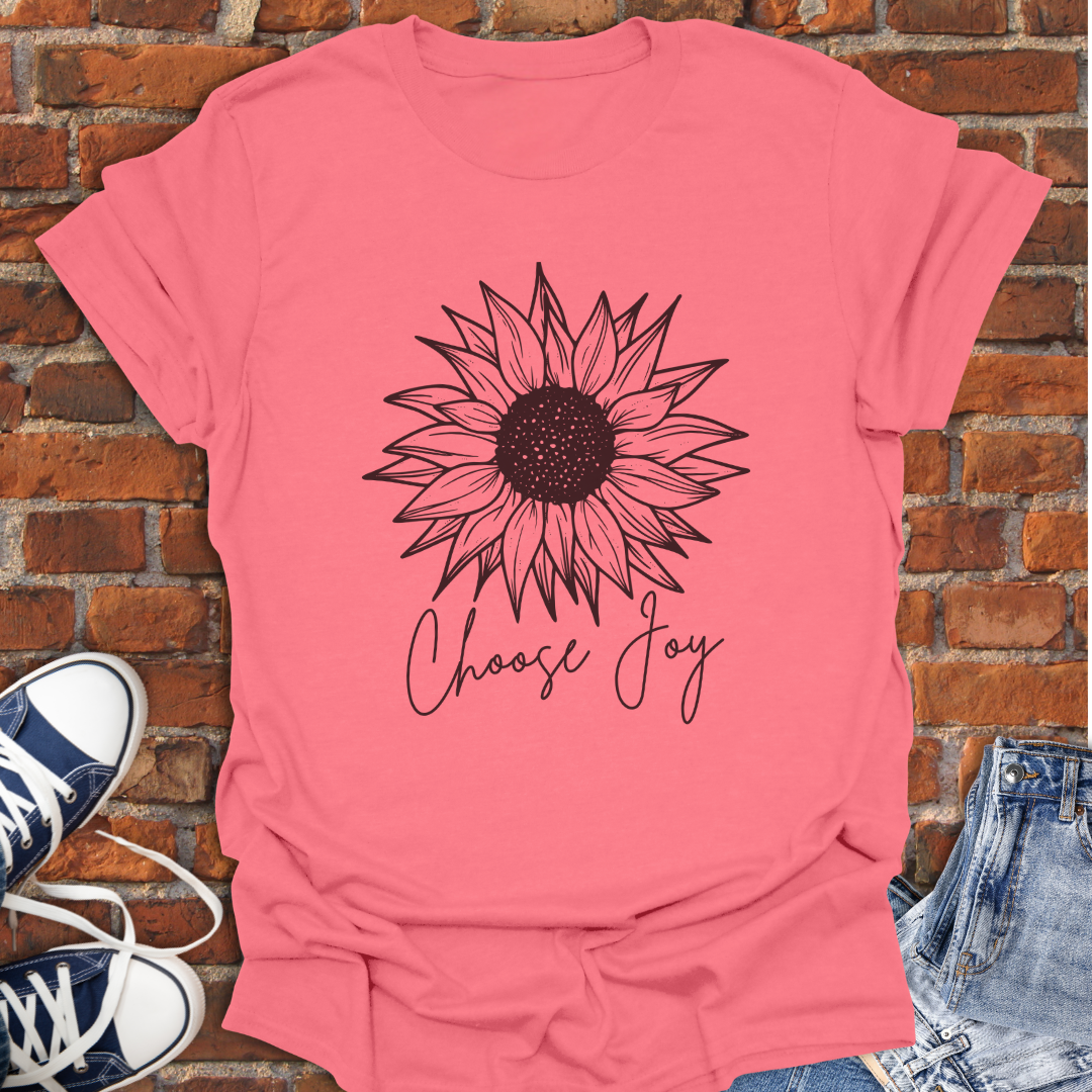 Choose Joy Sunflower Softstyle T-Shirt size XS to 5XL