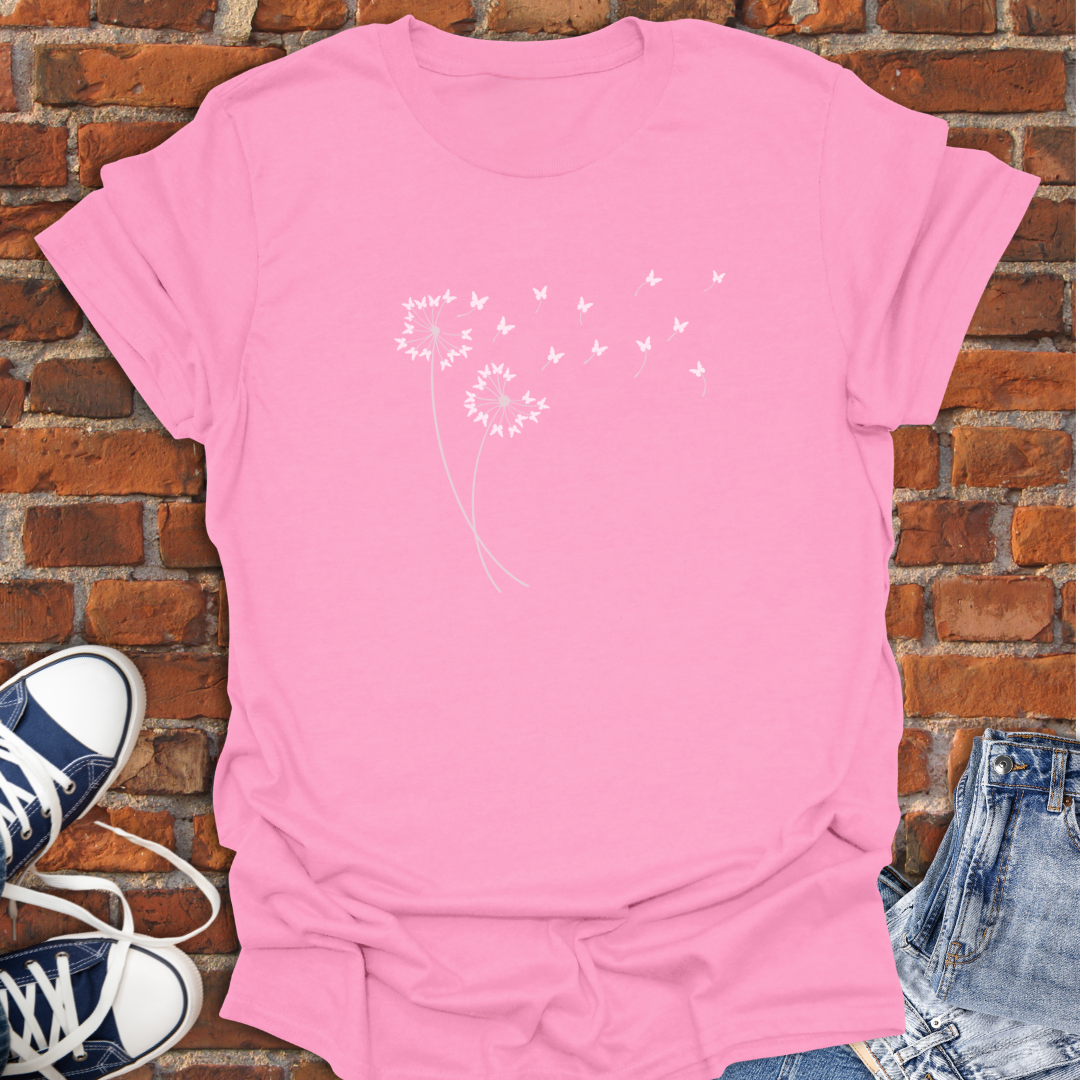 Dandelion Butterflies Softstyle T-Shirt size XS to 5XL