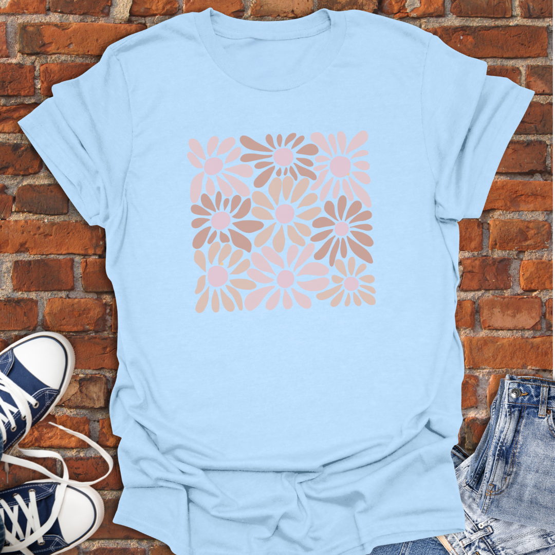 Flowers -boho Softstyle T-Shirt size XS to 5XL