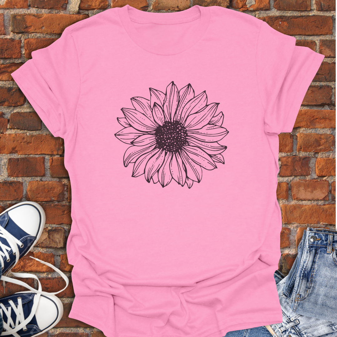 Sunflower drawing Softstyle T-Shirt size XS to 5XL