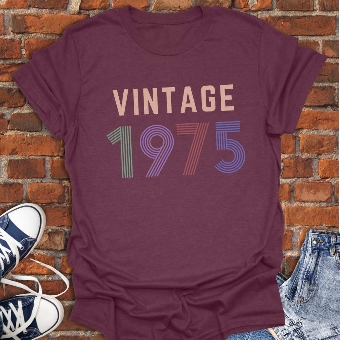 Vintage 1975 retro Softstyle T-Shirt size XS to 5XL