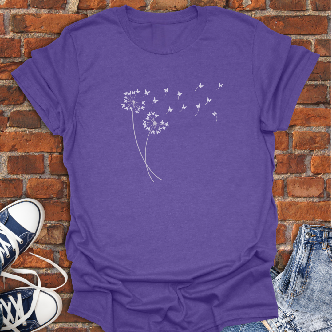 Dandelion Butterflies Softstyle T-Shirt size XS to 5XL