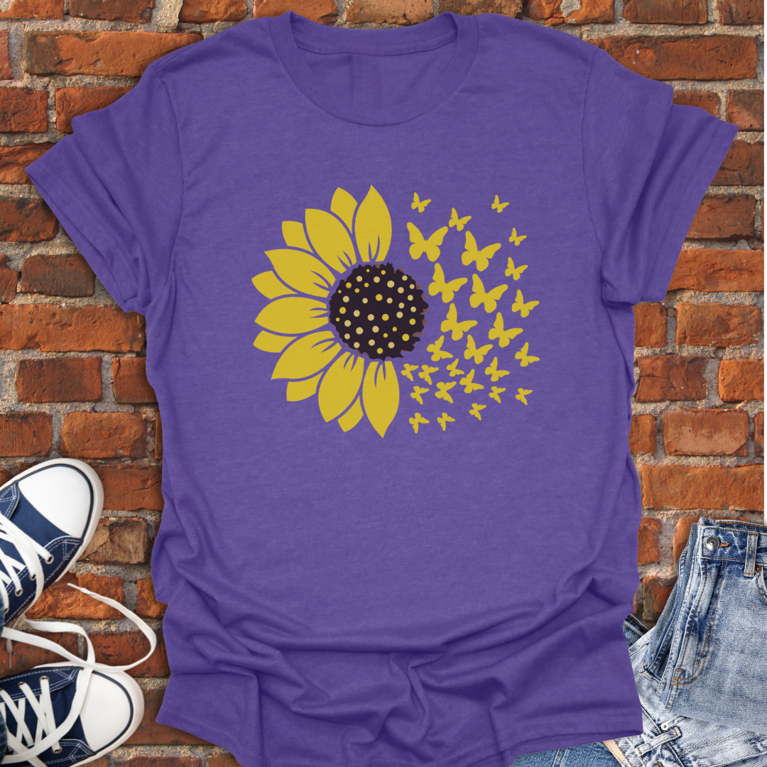 Sunflower Butterflies Softstyle T-Shirt size XS to 5XL