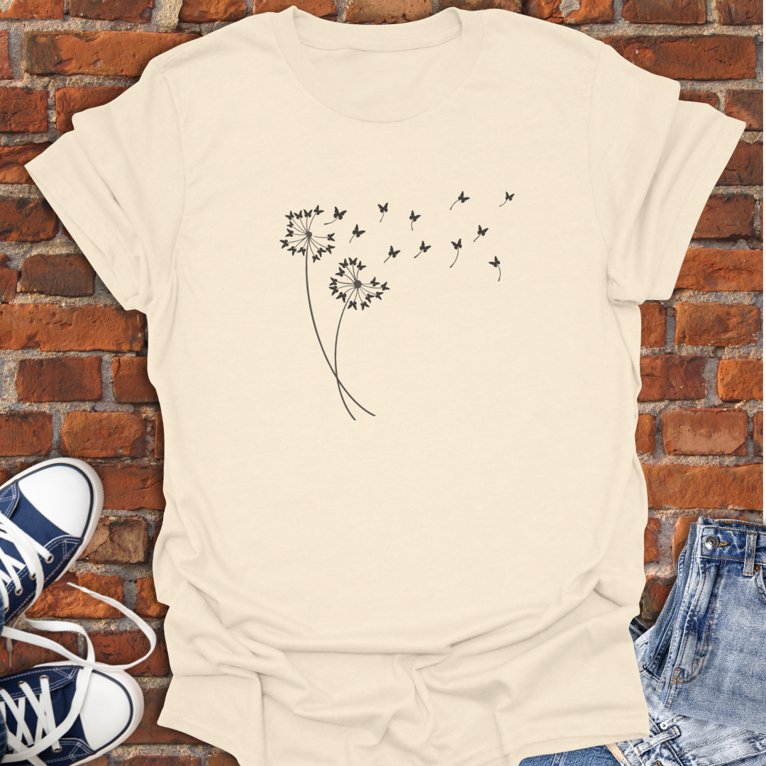 Dandelion Butterflies Softstyle T-Shirt size XS to 5XL