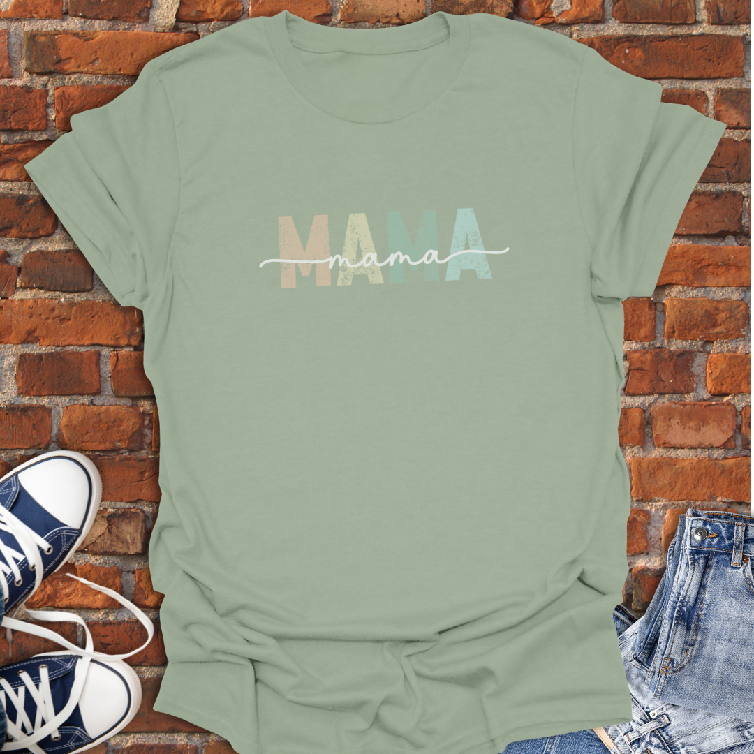 Mama grunge multi-color Softstyle T-Shirt size XS to 5XL
