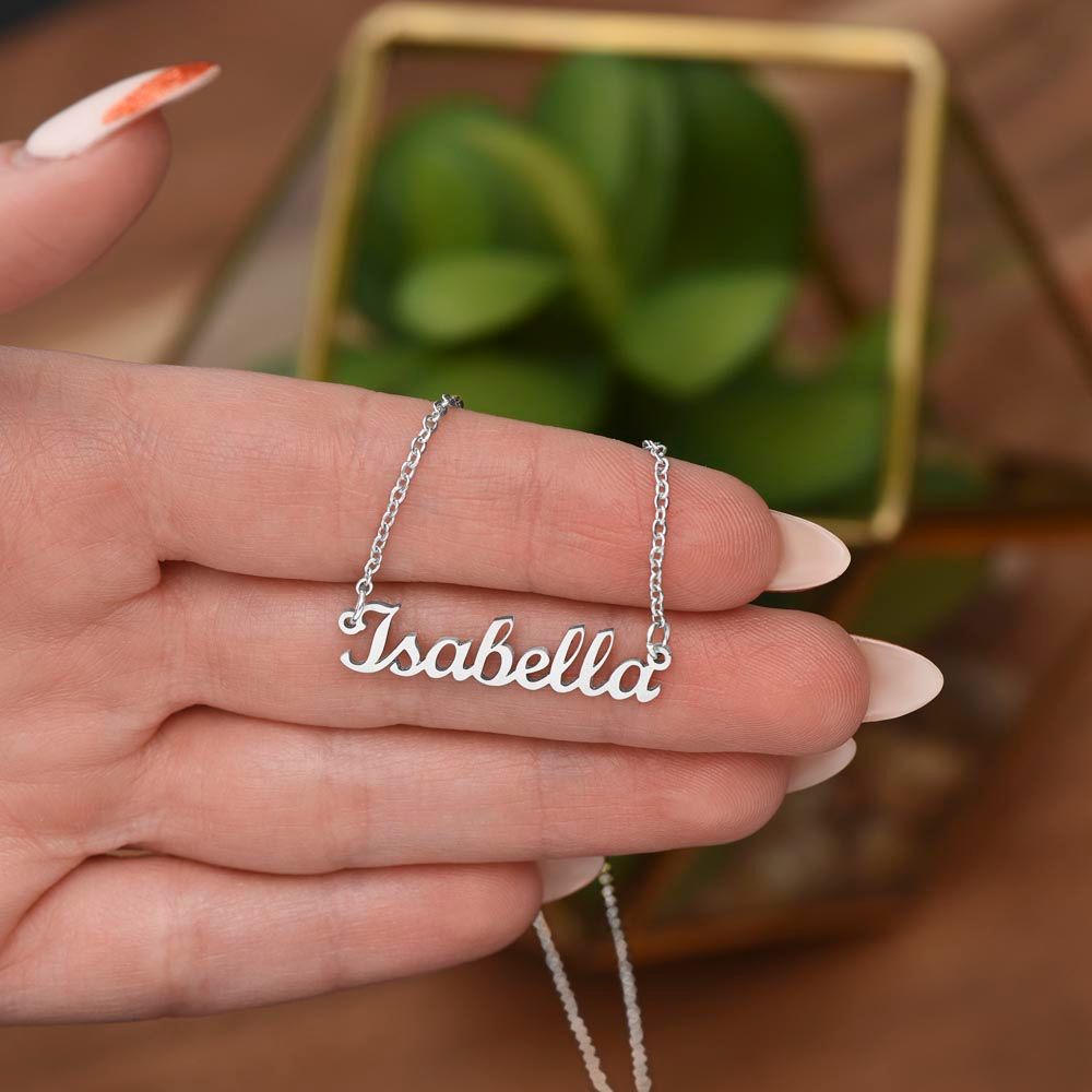 Custom Name Necklace -Personalized -Perfect Gift for her, Mother's Day, Gift for Mom, Step-mom, sister, wife