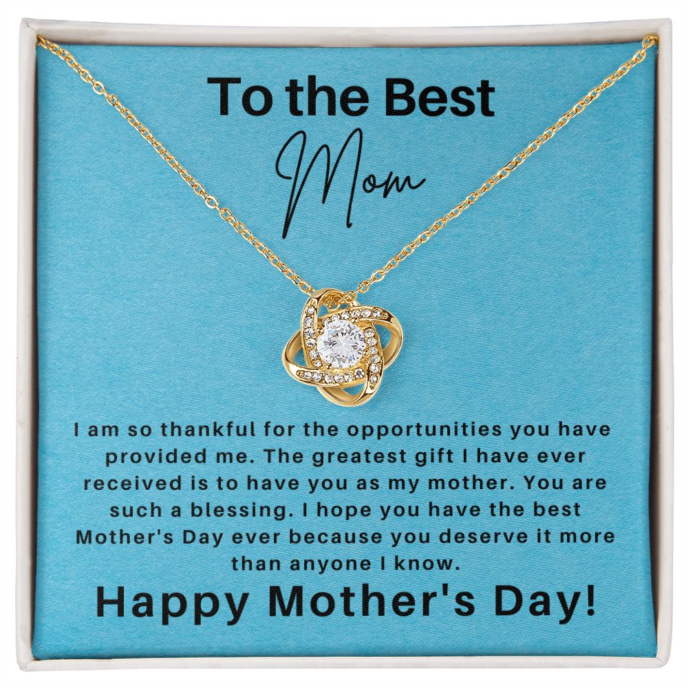 Mom -Happy Mother's Day, Greatest gift I have ever received -necklace
