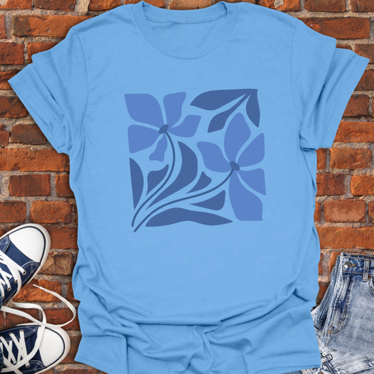Abstract Flowers -boho vibe Softstyle T-Shirt size XS to 5XL