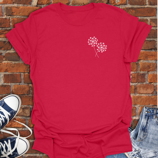 Dandelion Stars -pocket style Softstyle T-Shirt size XS to 5XL