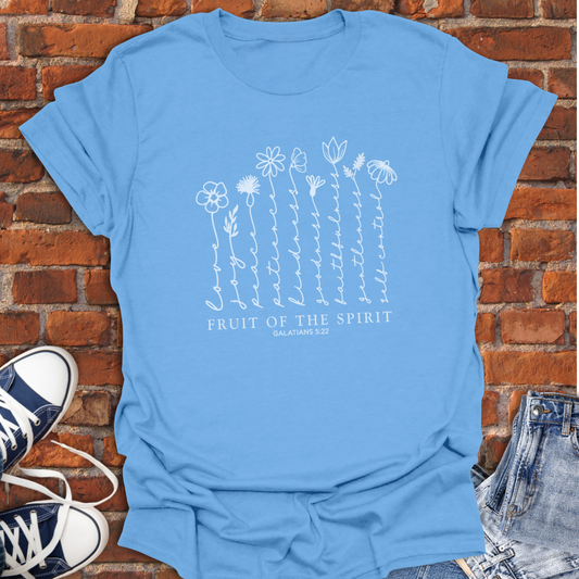 Fruit of the Spirit -flowers Faith T-Shirt size XS to 5XL