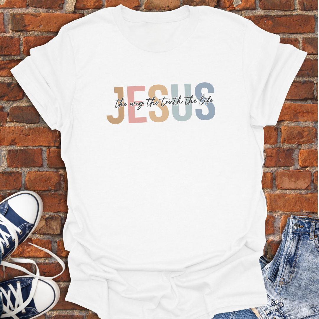 Jesus The Way -retro Faith T-Shirt size XS to 5XL