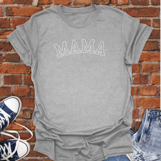 MAMA Varsity -monochromatic Softstyle T-Shirt size XS to 5XL