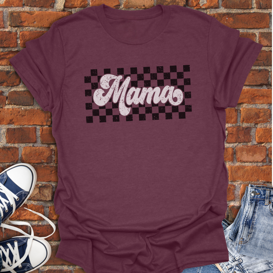 Mama retro checkered Softstyle T-Shirt size XS to 5XL