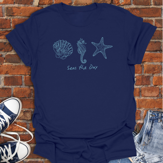 Seahorse -Seas the Day Softstyle T-Shirt size XS to 5XL