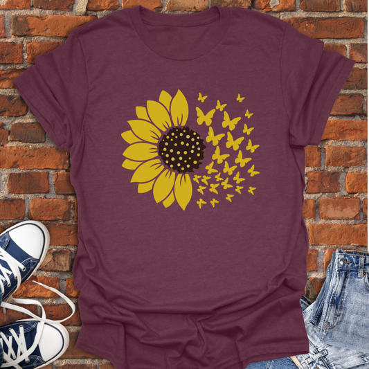 Sunflower Butterflies Softstyle T-Shirt size XS to 5XL